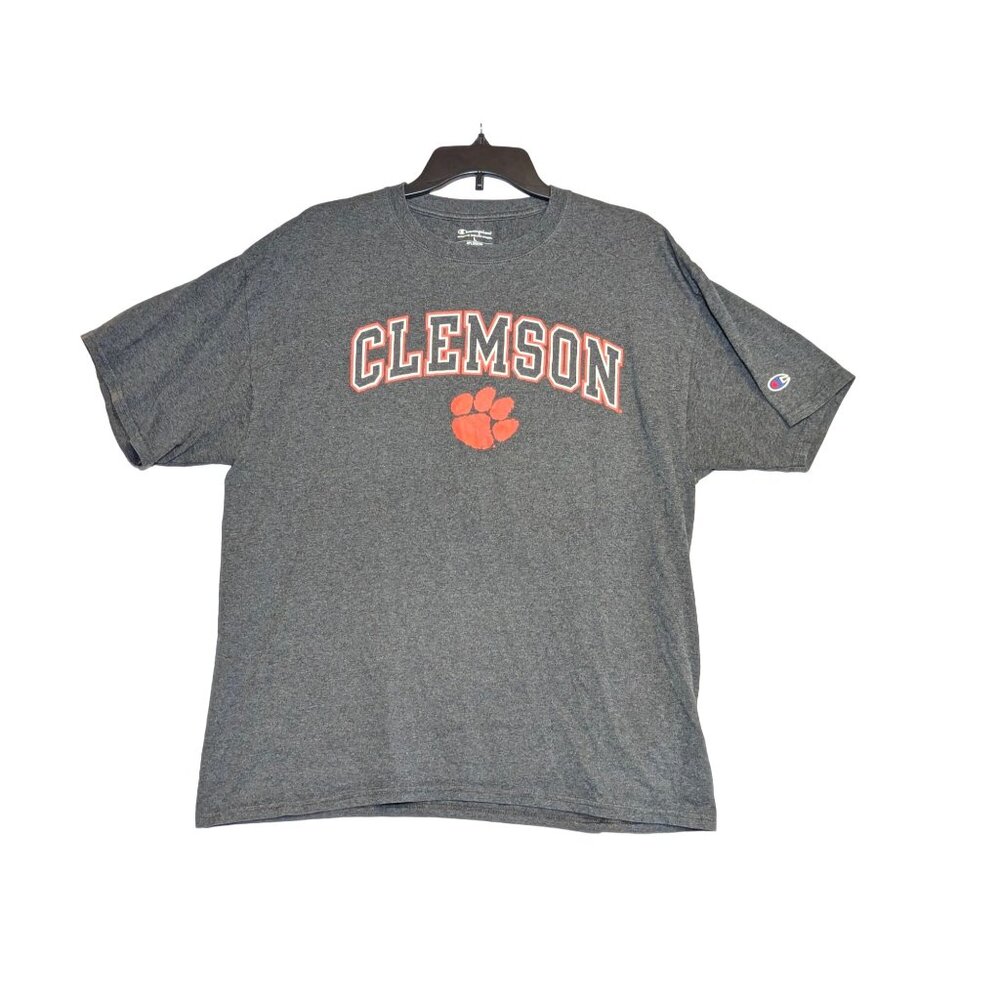 Champion Clemson University T-Shirt Grey Large